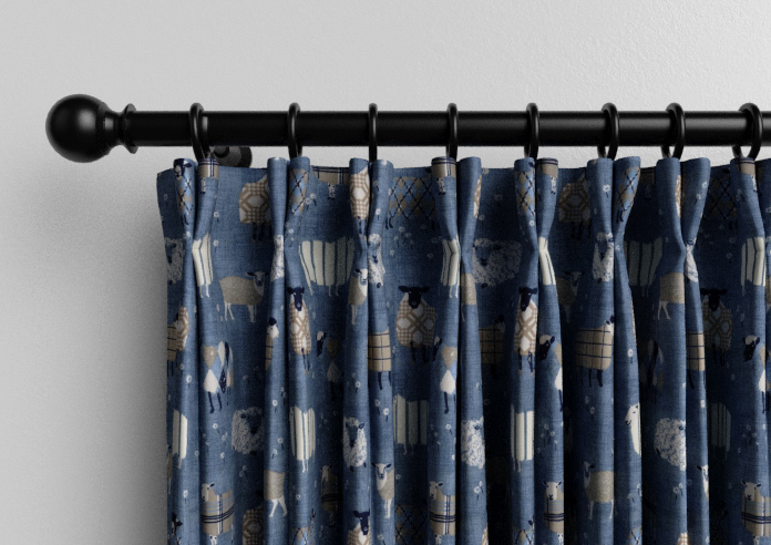 Baa Baa, Denim - Made to Measure Curtains - Image 10